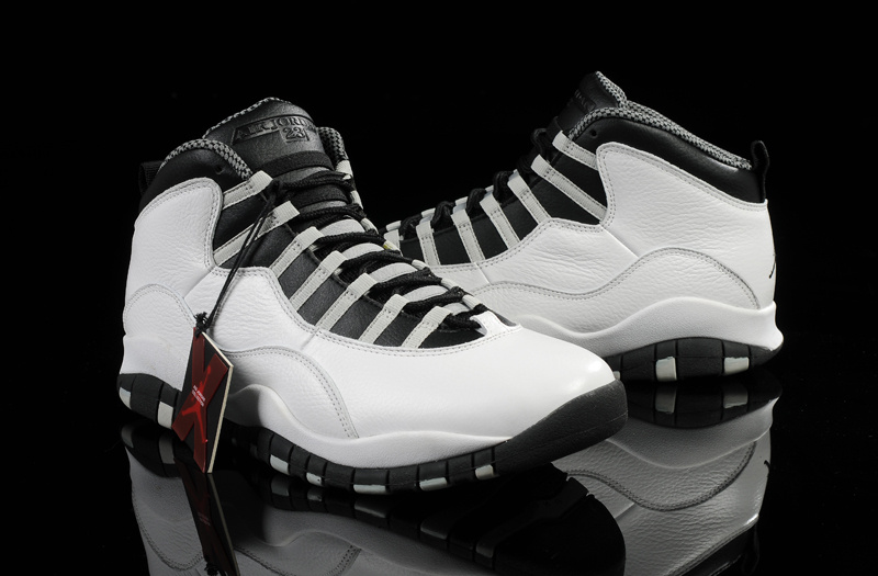 Air Jordan 10 Mens Shoes Black/White Online
